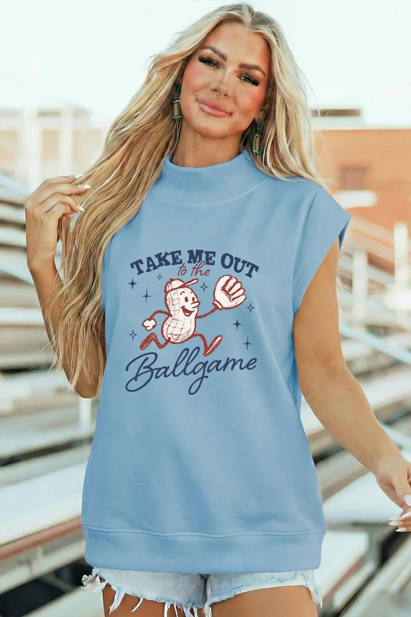 Baseball Graphic Polyester Tee Casual Boutique Game Day