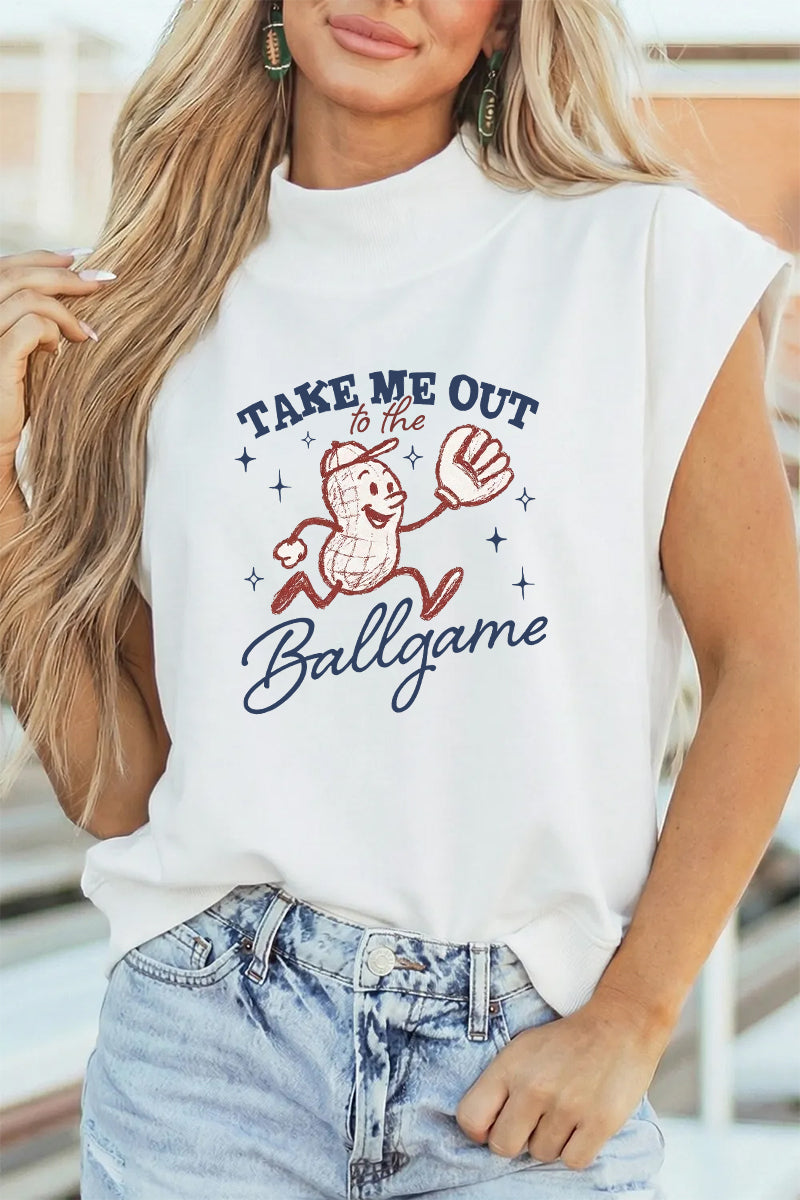 Baseball Graphic Polyester Tee Casual Boutique Game Day