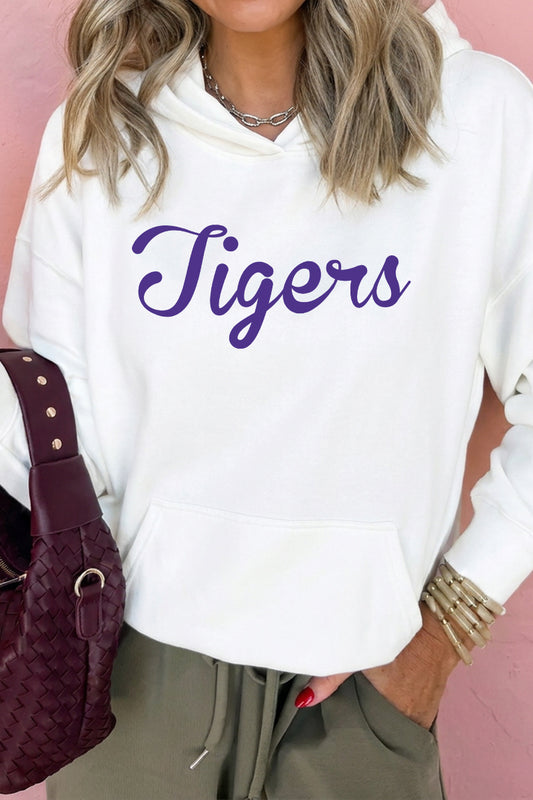 Tigers Graphic Hoodie Back to School Oversized Pullover