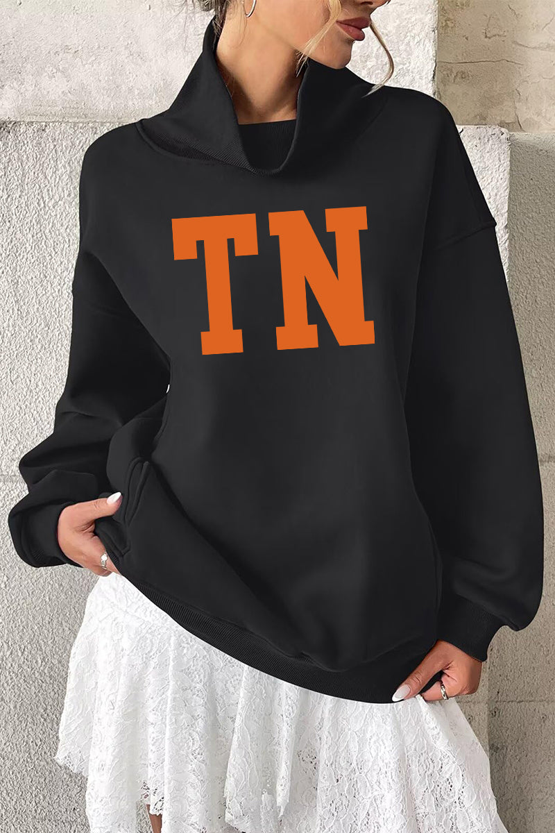 Game Day Sweatshirt Oversized Collegiate State Letter Pullover