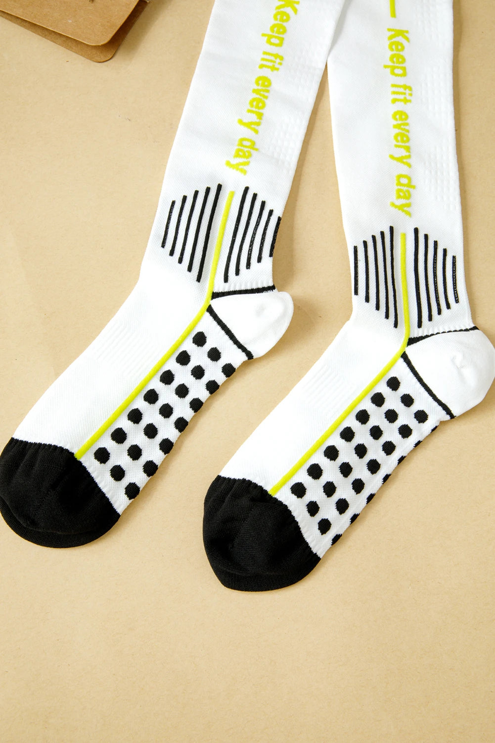 White Keep Fit Everyday Professional Compression Athletic Stockings