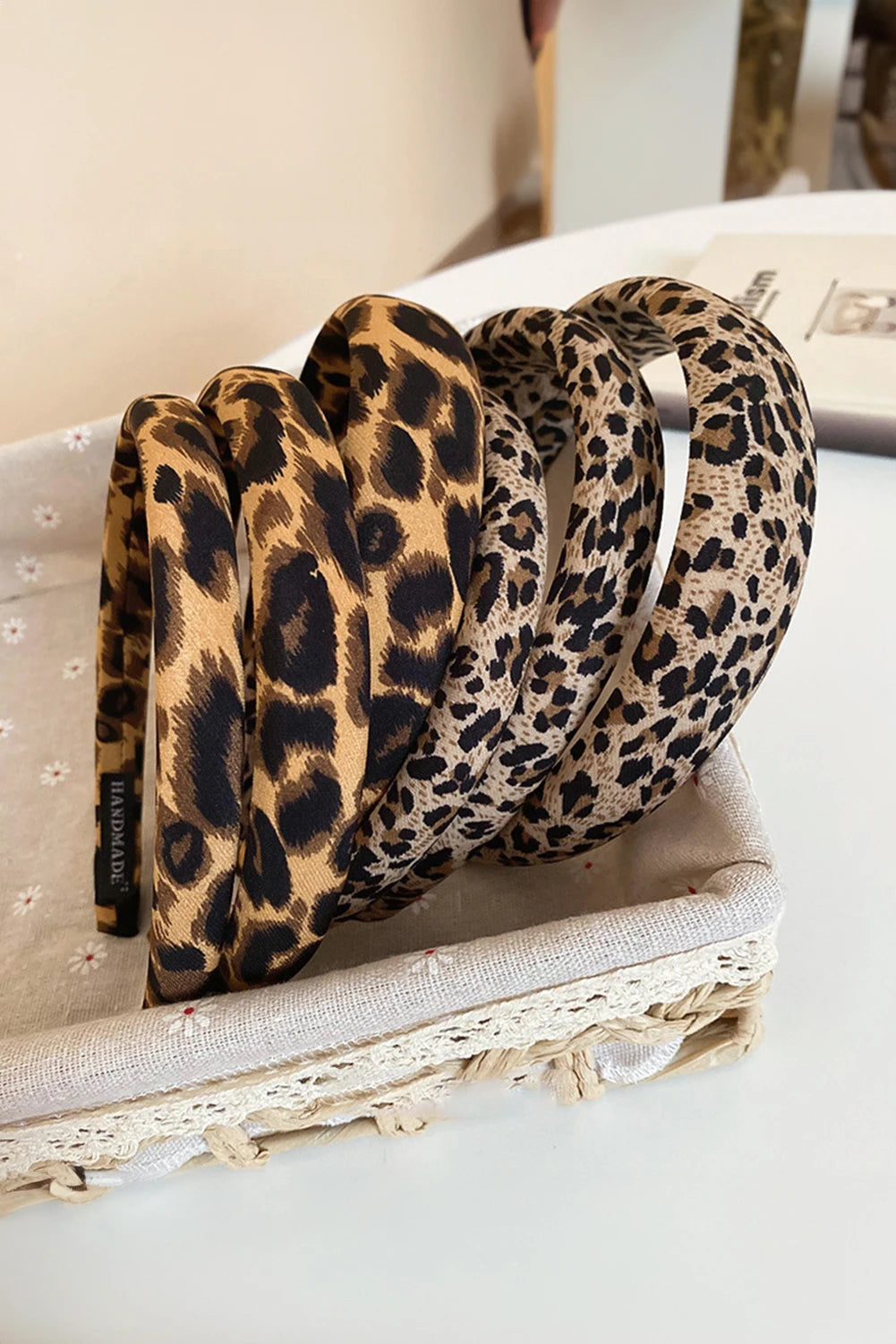 Thai Curry Leopard Print Cloth Lightweight Thick Headband
