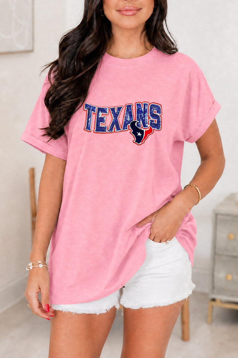 Texas Football Game Day Tee Women Varsity Spirit Shirt