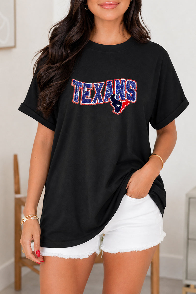 Texas Football Game Day Tee Women Varsity Spirit Shirt