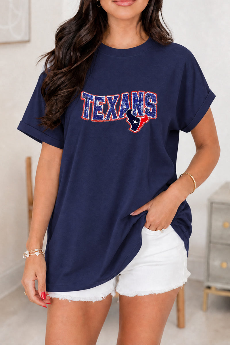 Texas Football Game Day Tee Women Varsity Spirit Shirt