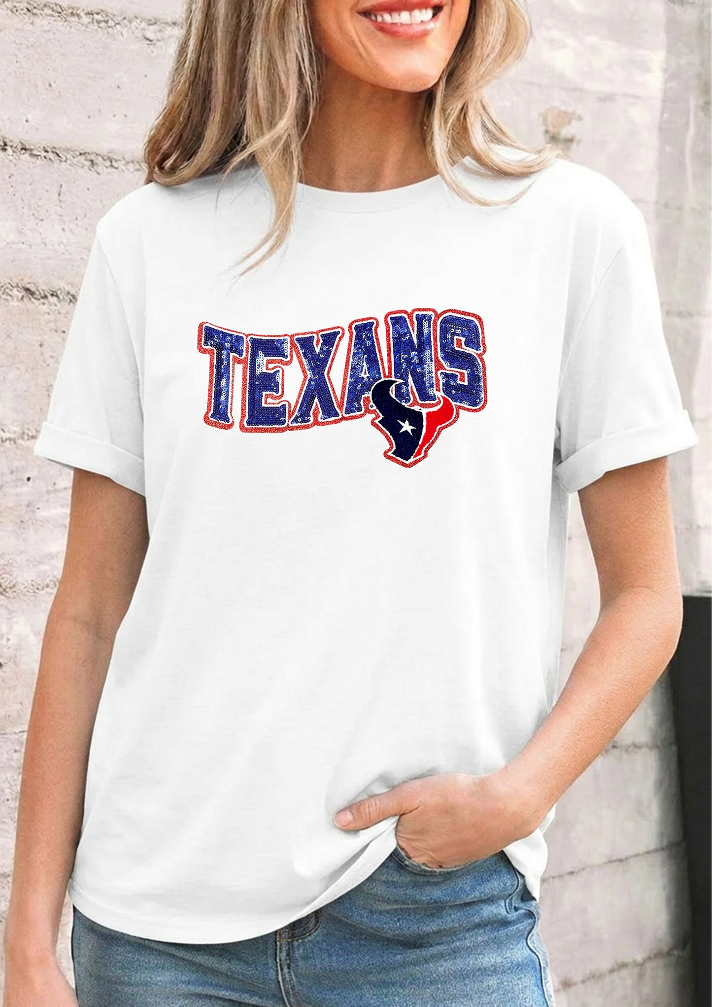 Texas Game Day Graphic Tee Women Sporty Top