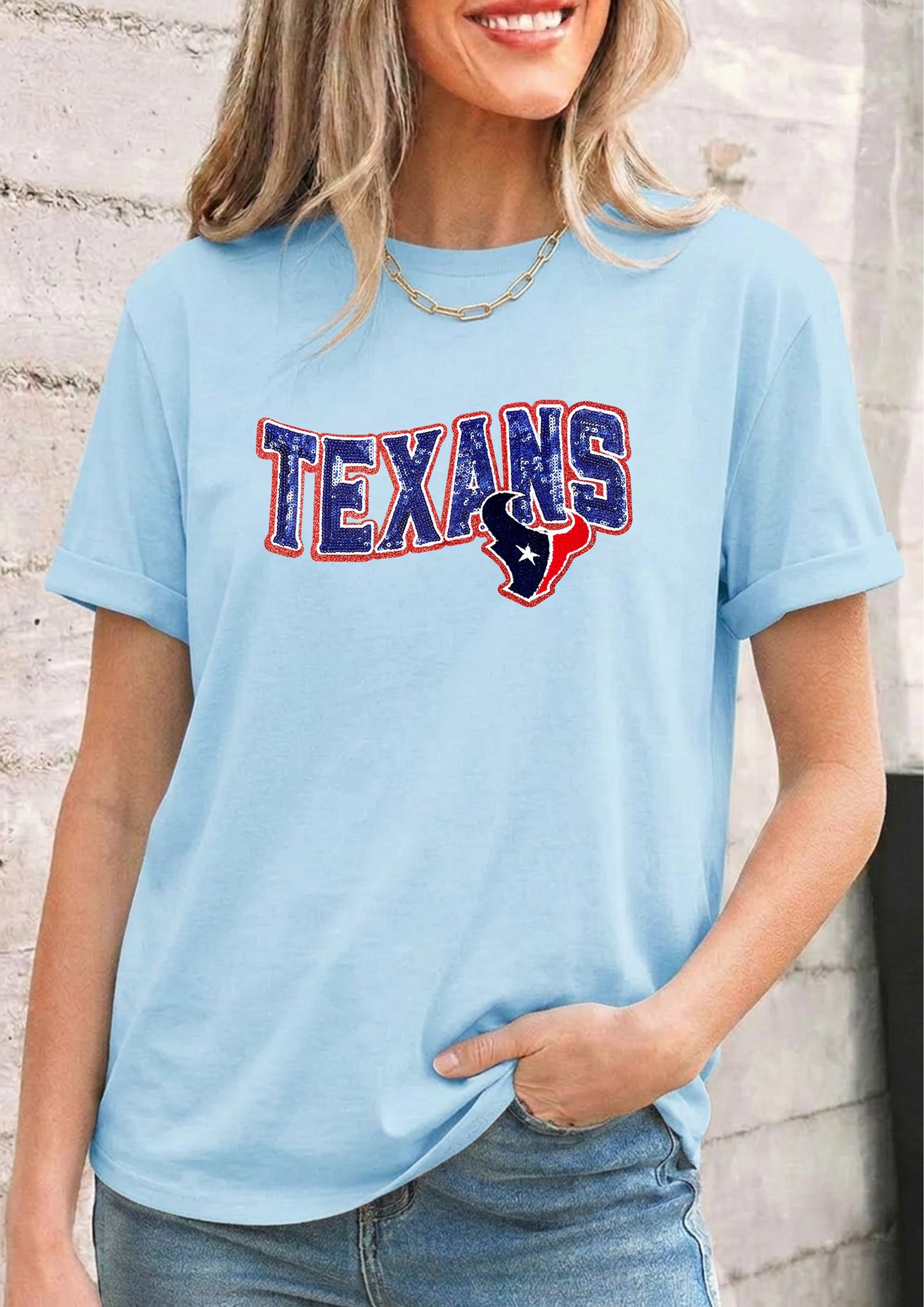 Texas Game Day Graphic Tee Women Sporty Top