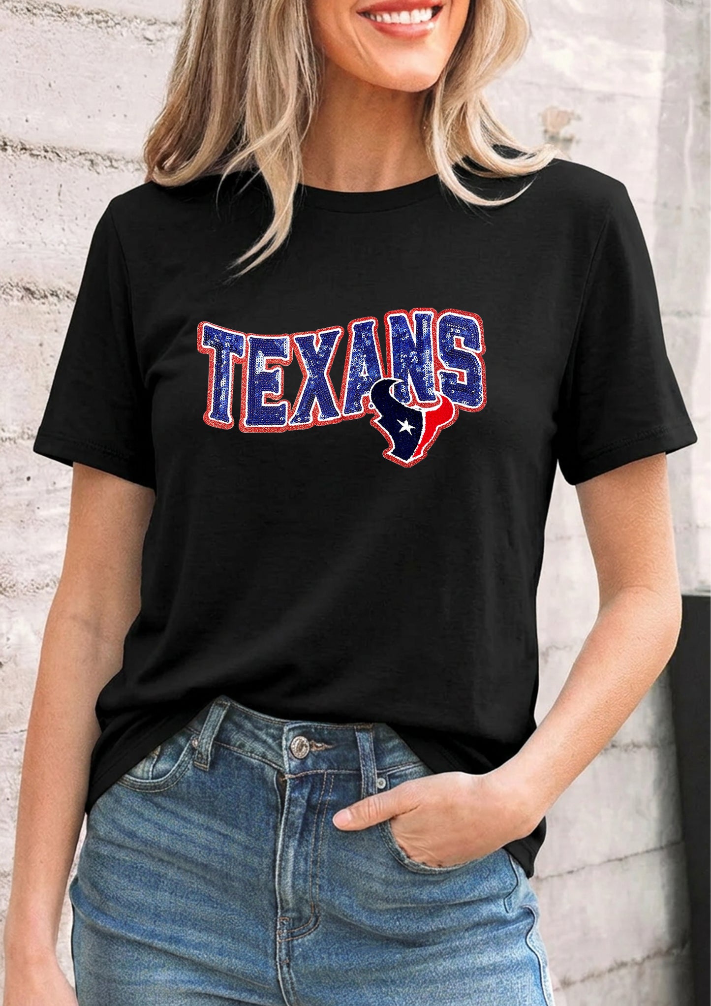 Texas Game Day Graphic Tee Women Sporty Top