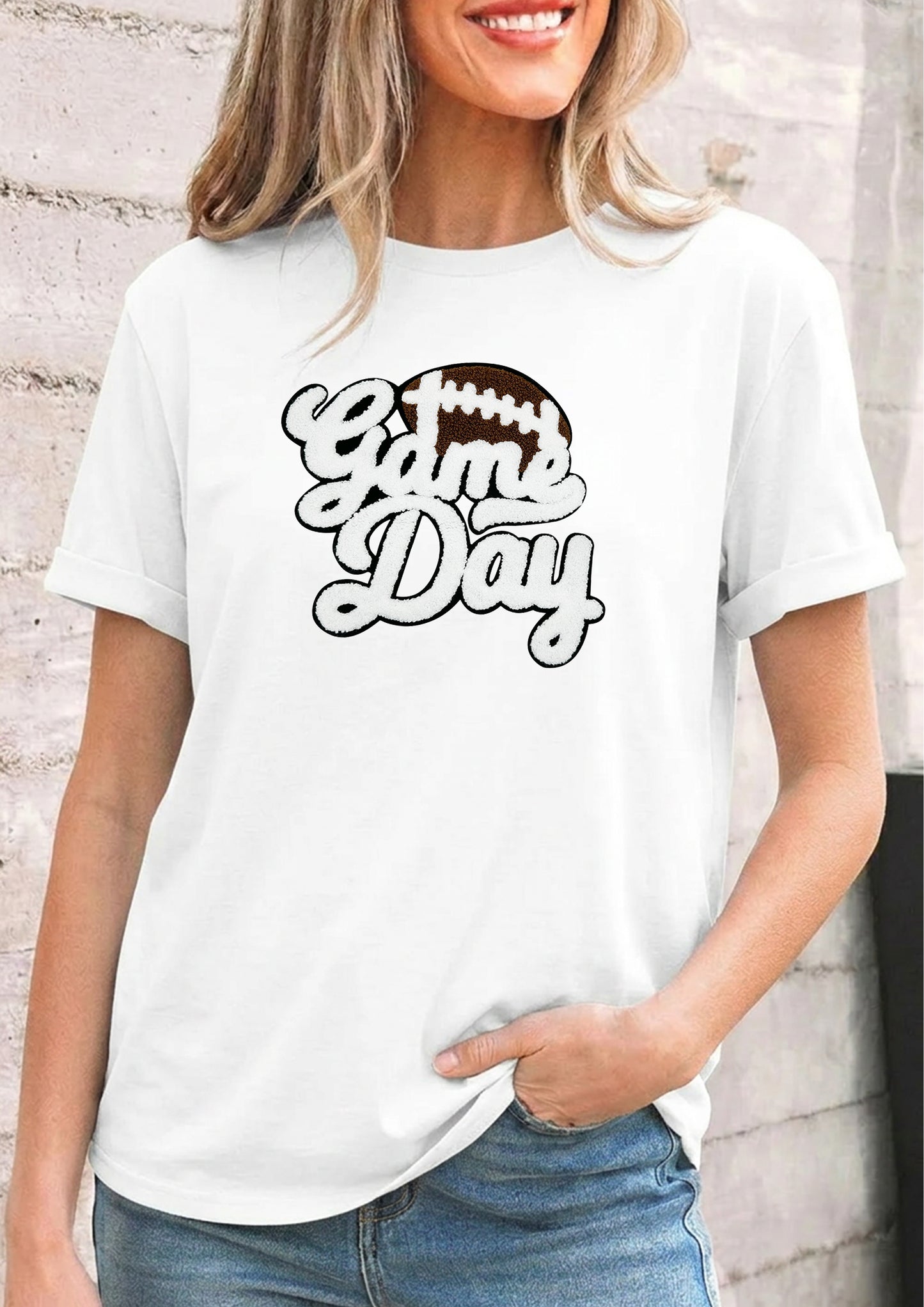 Game Day Football Graphic Tee Women’s Team Spirit Shirt