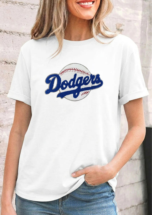 Baseball Game Day Tee Women Dodgers Sport Graphic Top