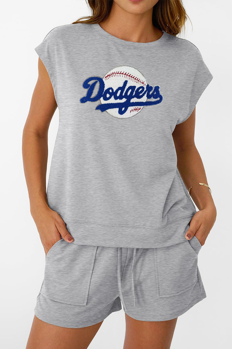 Baseball Game Day Set Women Casual Sport Outfit