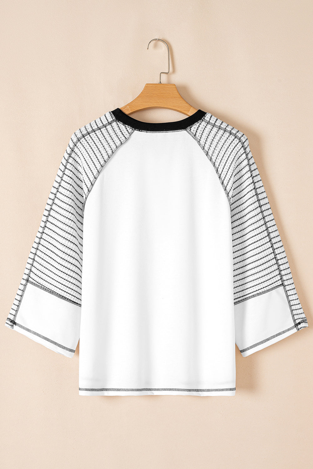 American Flag Raglan Sleeve Patchwork Top Women Independence Day Tee