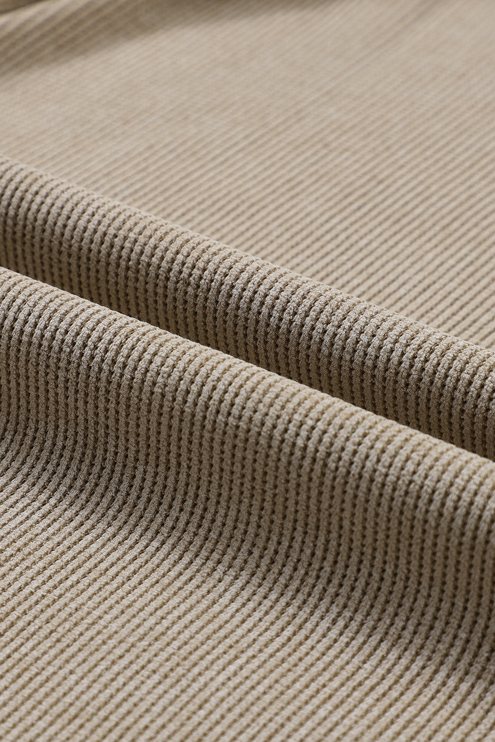 Christmas Ribbed Crew Neck Bear Santa Hat Pullover Sweatshirt