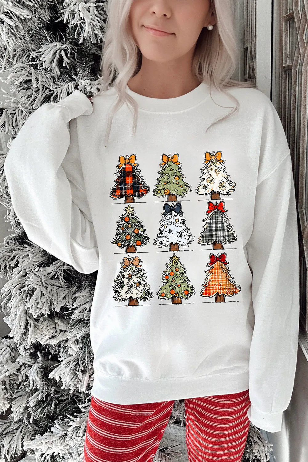 White Christmas PNG Graphic Holiday Sweatshirt