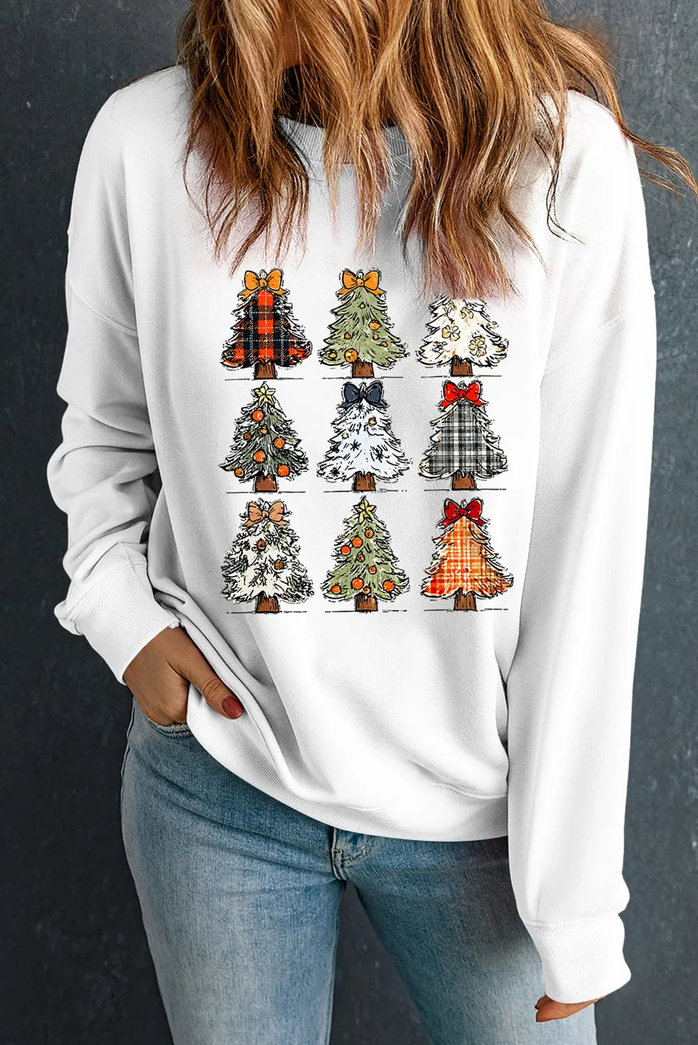 White Christmas PNG Graphic Holiday Sweatshirt