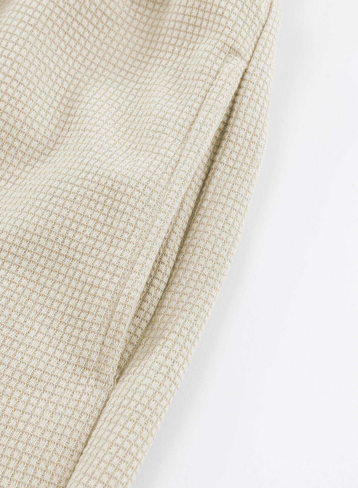 Beige Drawstring Elastic Waist Pull-on Casual Pants with Pockets