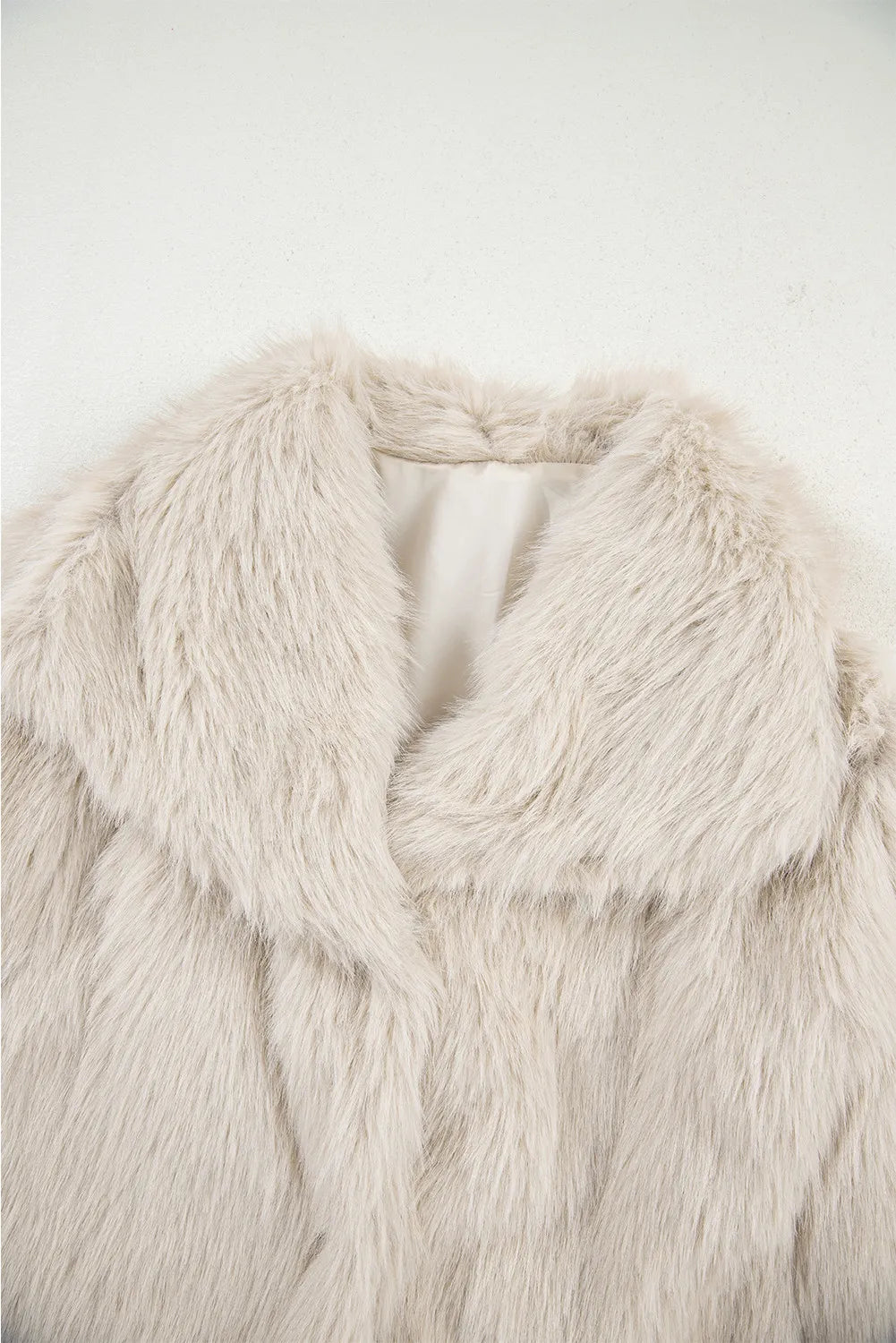 Jet Stream Luxurious Faux Fur Large Collar Winter Coat
