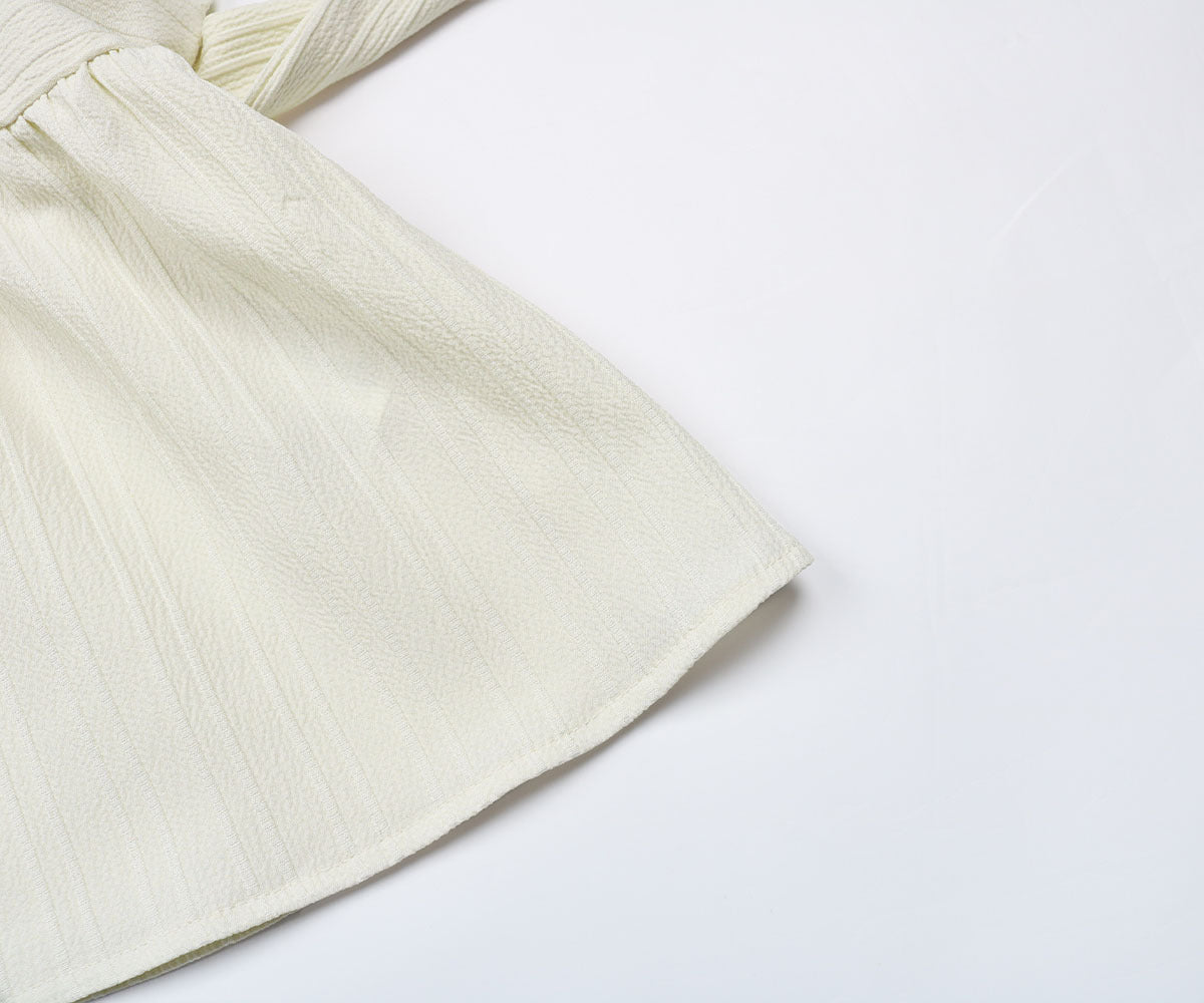 V Neck Sleeveless Tie Back Blouse Peplum Summer Top