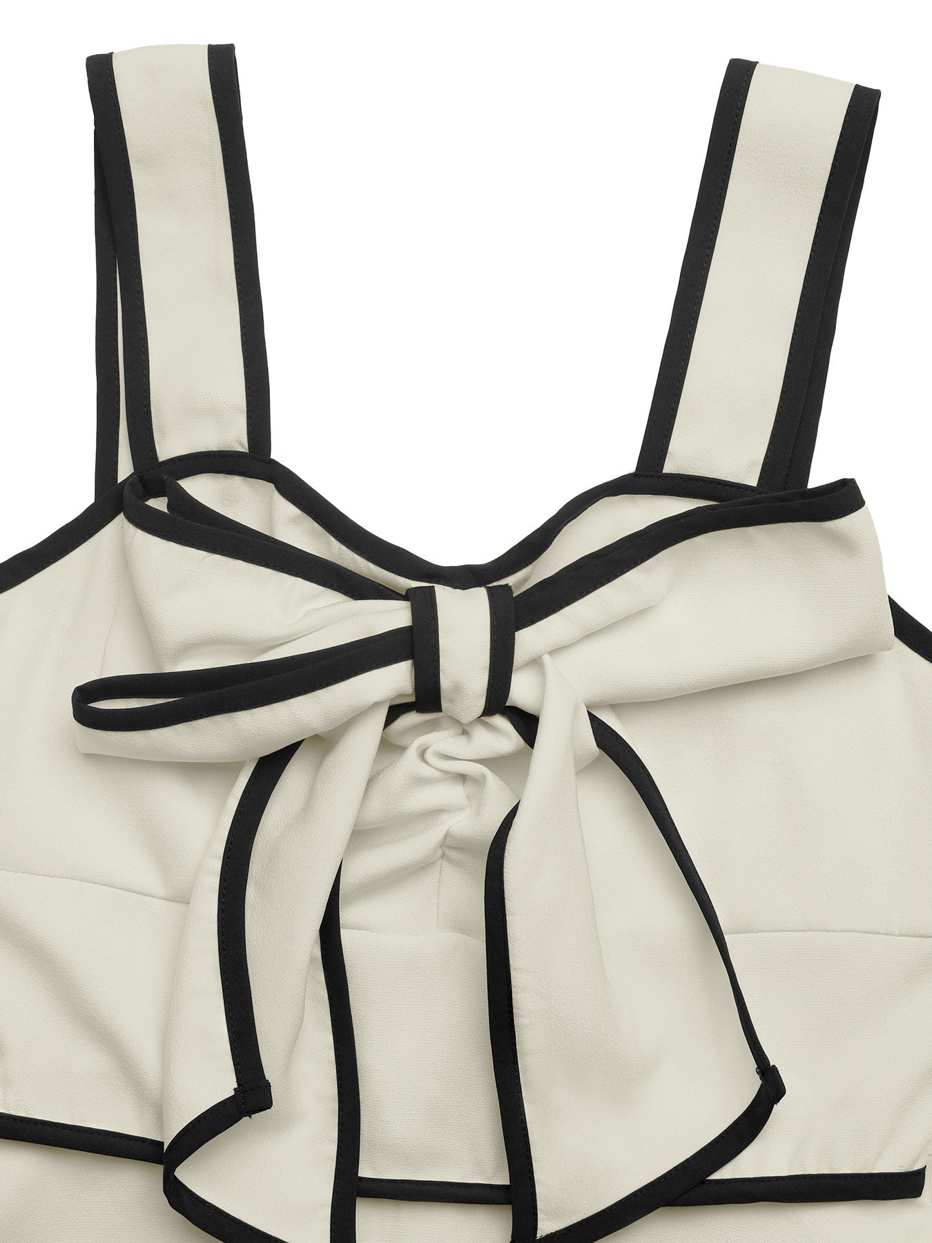 Bow Detail Strap Maxi Dress Elegant A-Line Dress