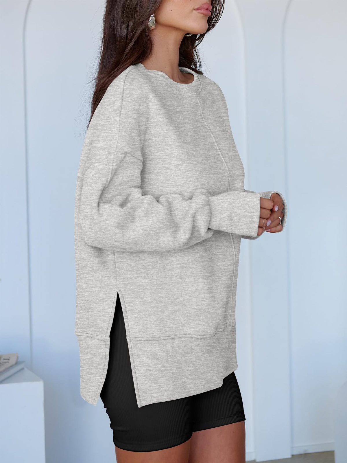 Women's Oversized Crewneck Sweatshirt Long Sleeve Pullover