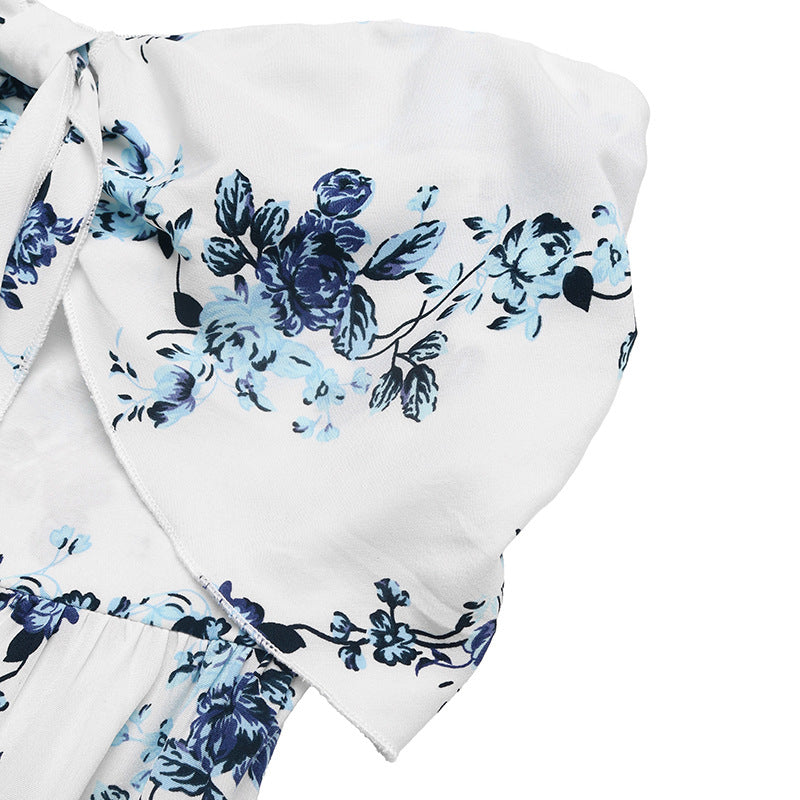 Strapless Floral Wide Leg Jumpsuit Summer Boho Chic