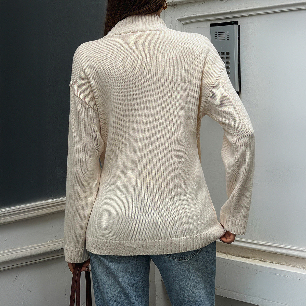Women's Wrap V-Neck Tie Waist Knit Cardigan Sweater