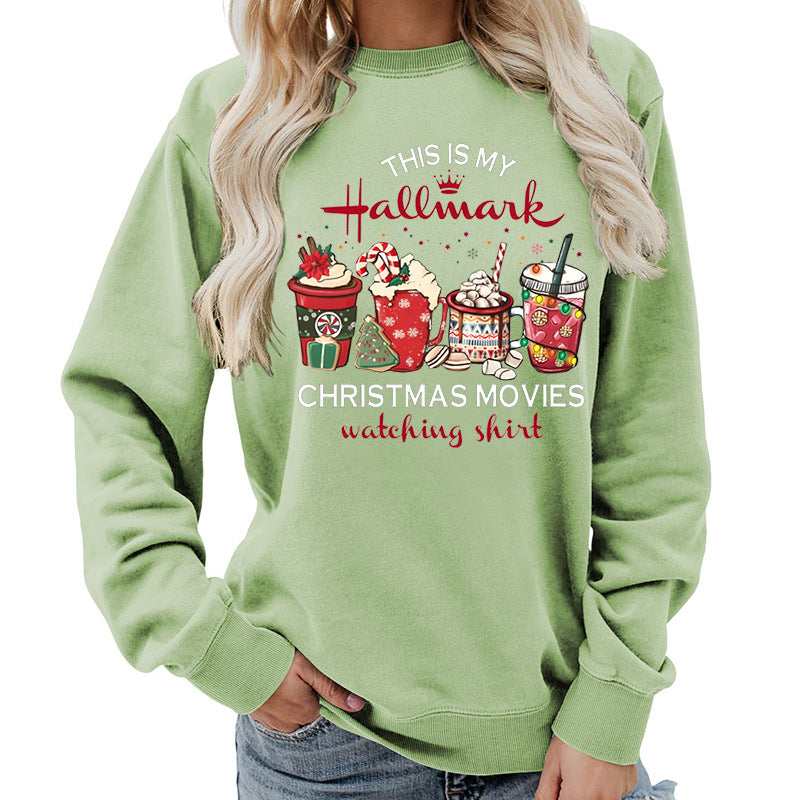 Women's Oversized Hallmark Christmas Graphic Sweatshirt