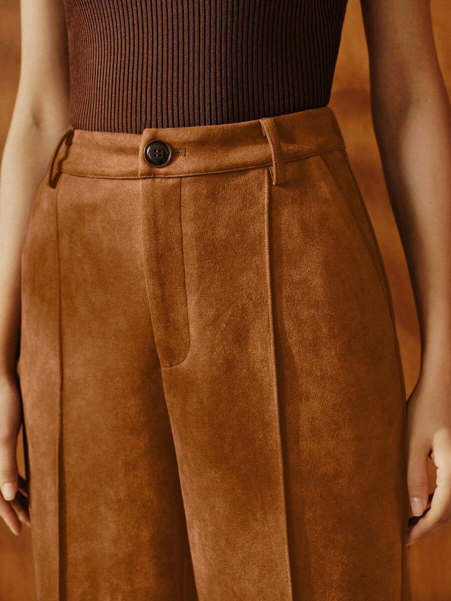 Women's High Waist Wide Leg Dress Pants Vintage Workwear