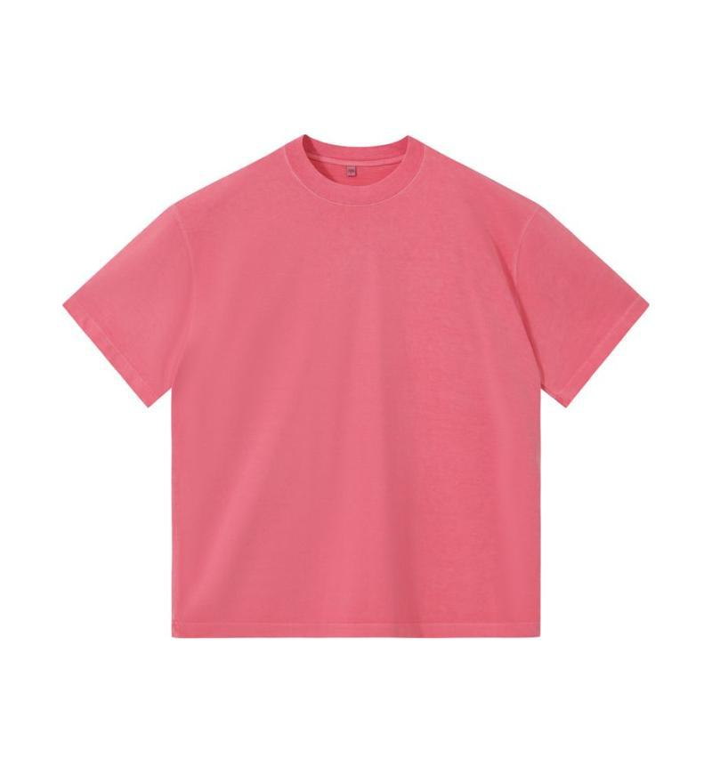 Acid Wash Slim Fit Cotton Crew Neck Short Sleeve Tee