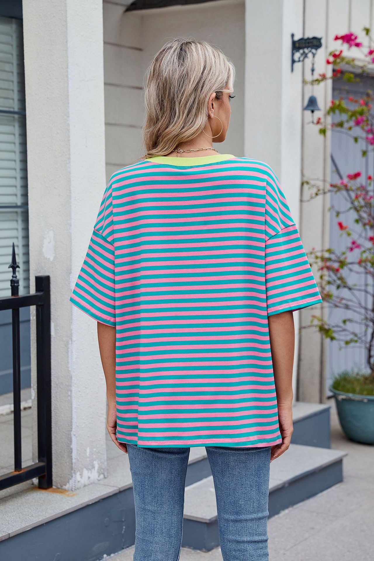 Womens Oversized T Shirts Loose Fit Crewneck Short Sleeve Tops