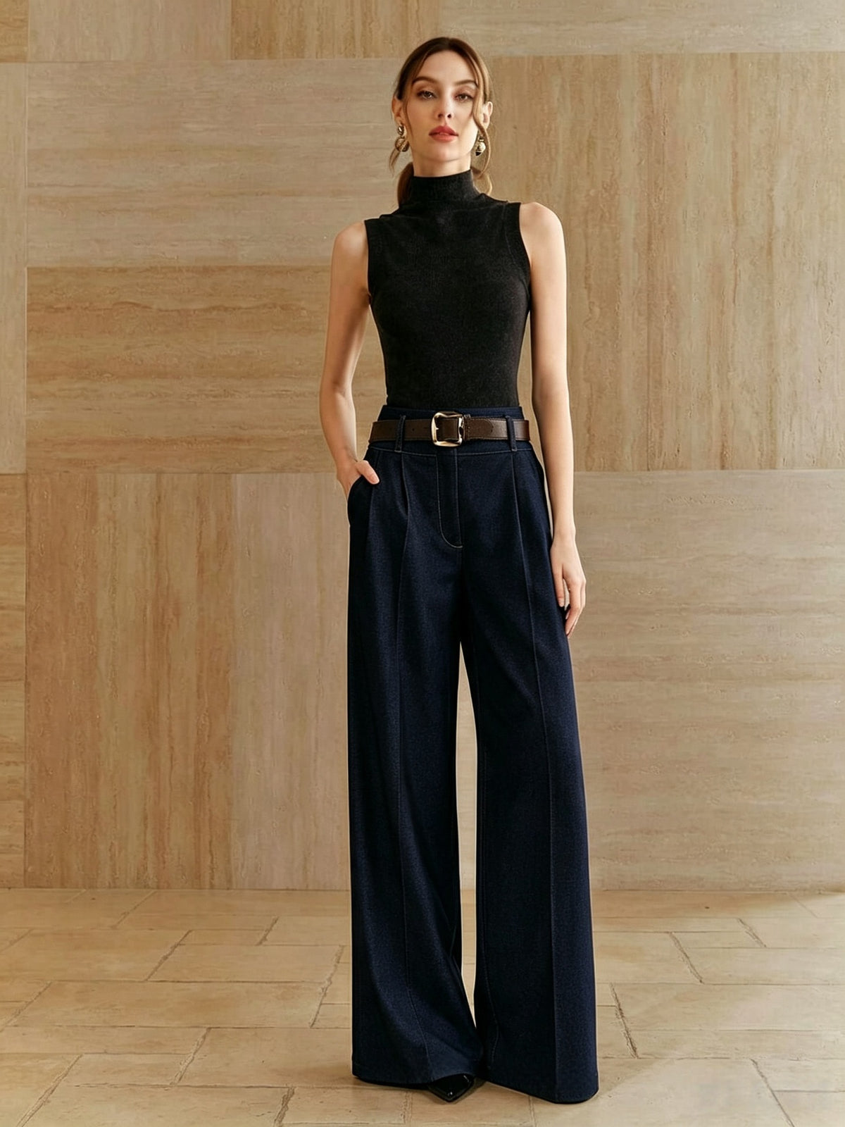 Women's High Waisted Wide Leg Vintage Jeans Loose