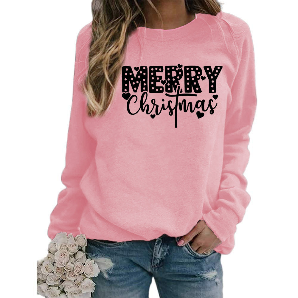Women's Merry Christmas Graphic Crewneck Sweatshirt