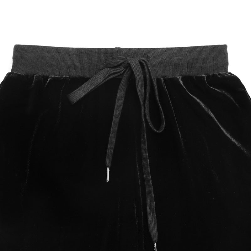 Flare Pants Women’s Drawstring High Stretch Casual Style