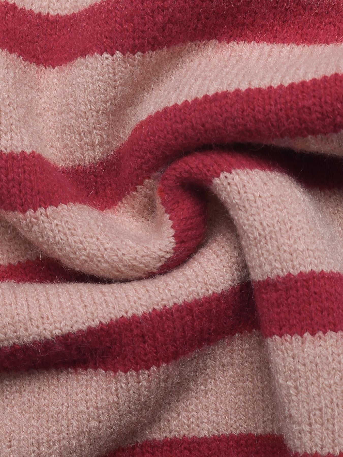 Striped Cotton Cardigan Button Front Oversized Casual Style