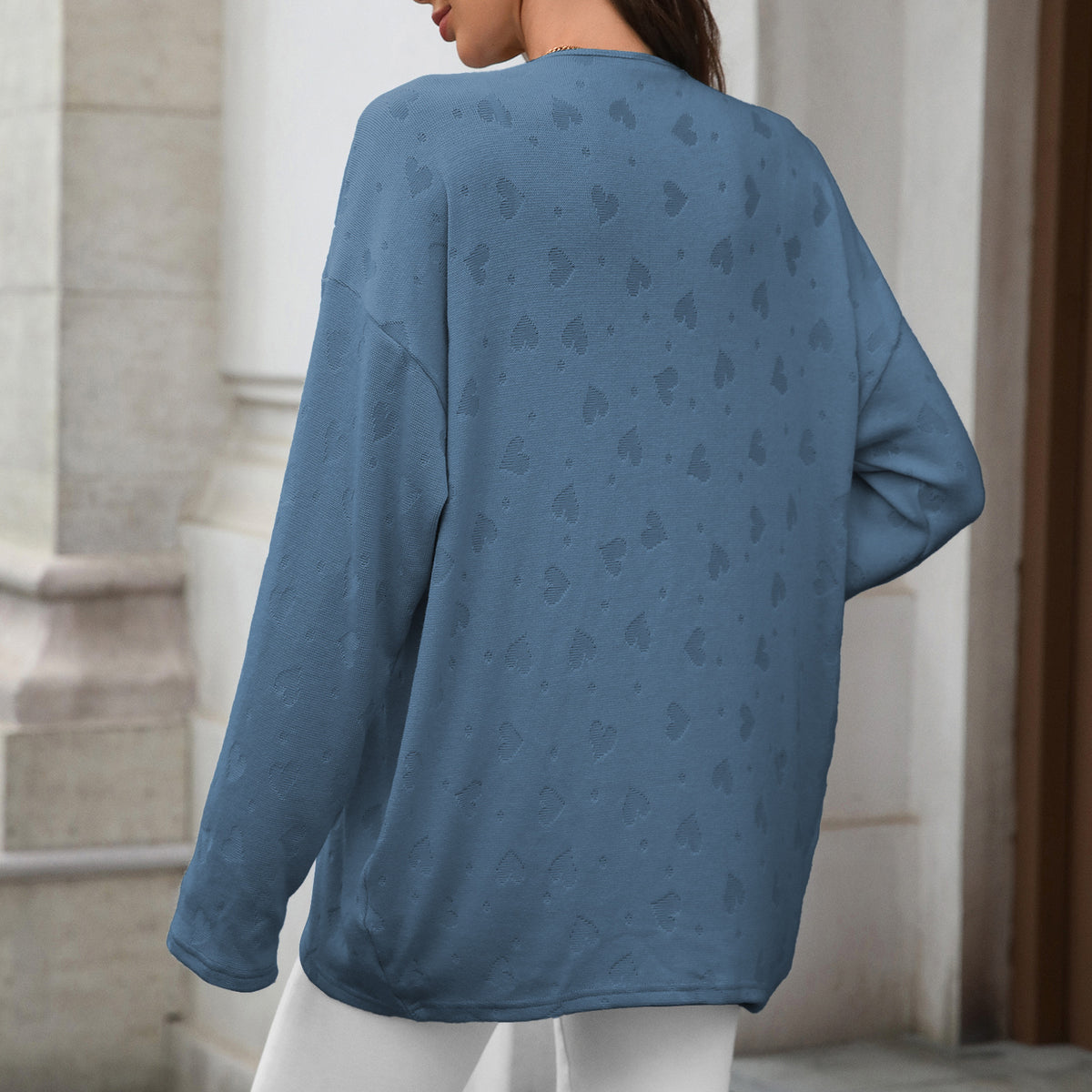 Women's Oversized Open Front Knit Cardigan Sweater