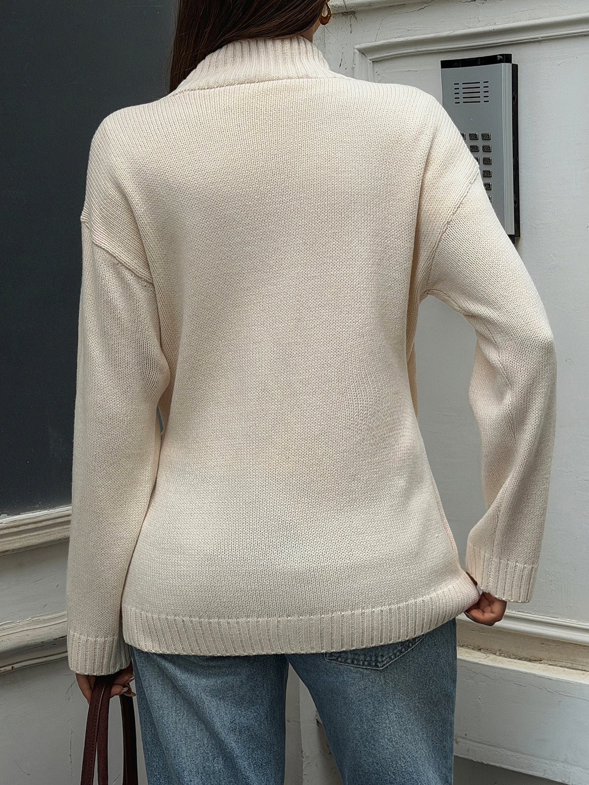Women's Wrap V-Neck Tie Waist Knit Cardigan Sweater