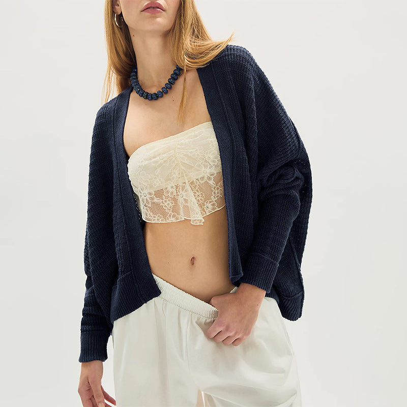 Women's Oversized Chunky Knit Open Front Cardigan