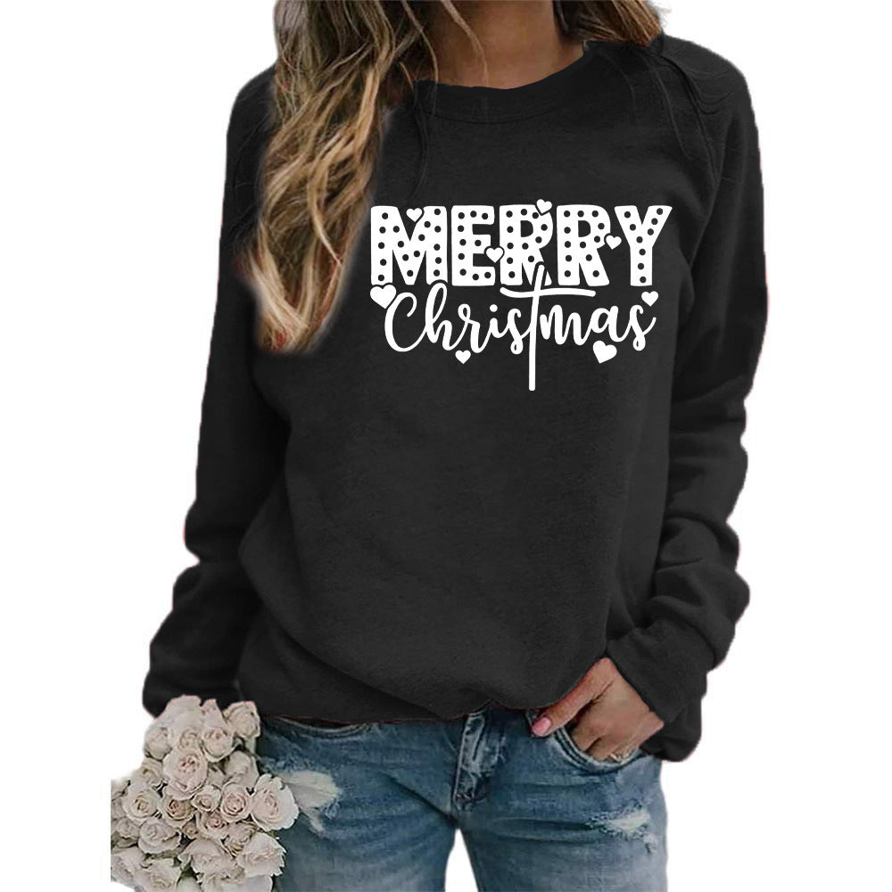 Women's Merry Christmas Graphic Crewneck Sweatshirt