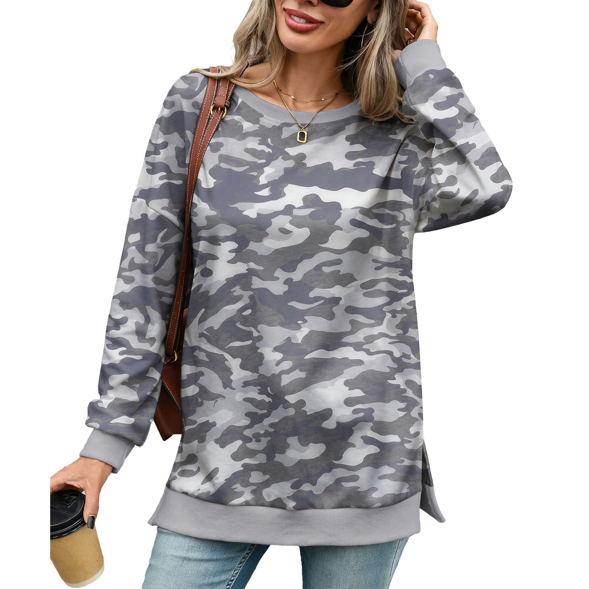 Women's Crewneck Sweatshirt Long Sleeve Print Pullover