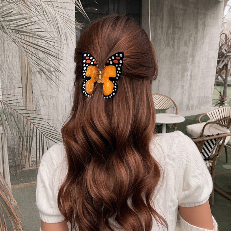 Butterfly & Bee Hair Claw Clip, Medium Whimsical Style