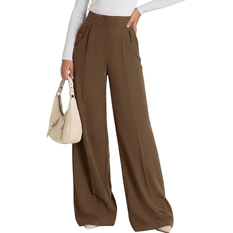 High Waist Wide Leg Dress Pants Business Casual Trousers