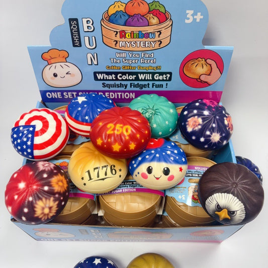 4th of July Squishy Toy Set Patriotic Stress Ball Pack
