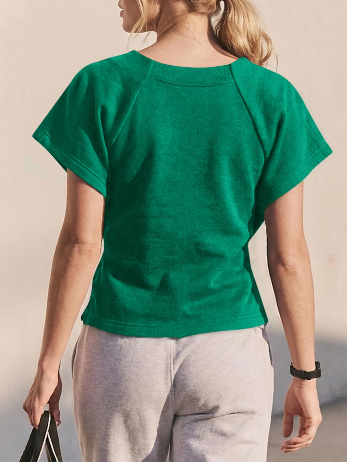 Solid Tie Waist Blouse Oversized Boutique Peplum Top