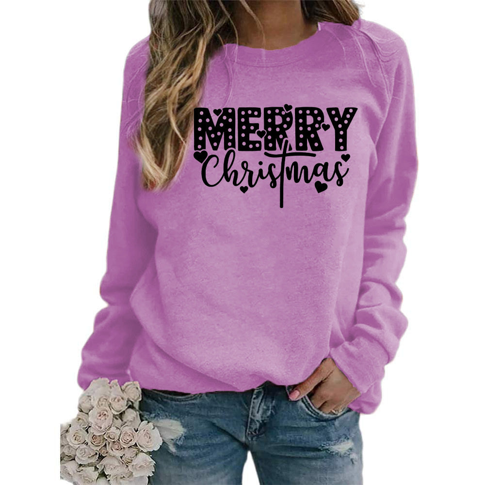 Women's Merry Christmas Graphic Crewneck Sweatshirt