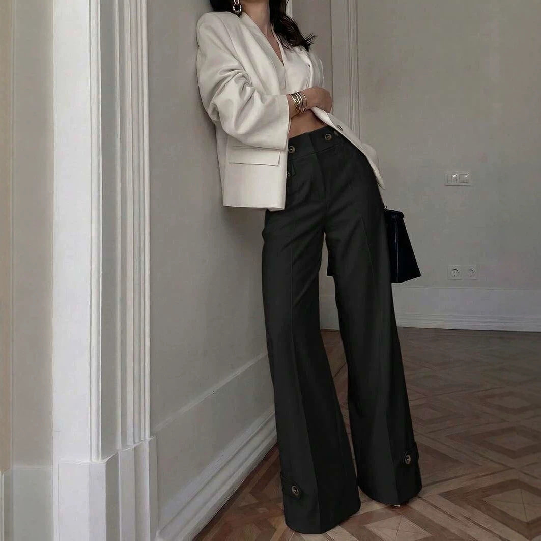 Women's High Waisted Flare Dress Pants Business Casual Work