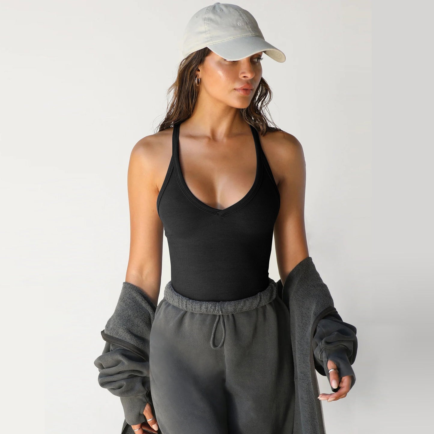 Knitted Vest Slim-Fit BM Top Women’s Trendy Inner Shirt