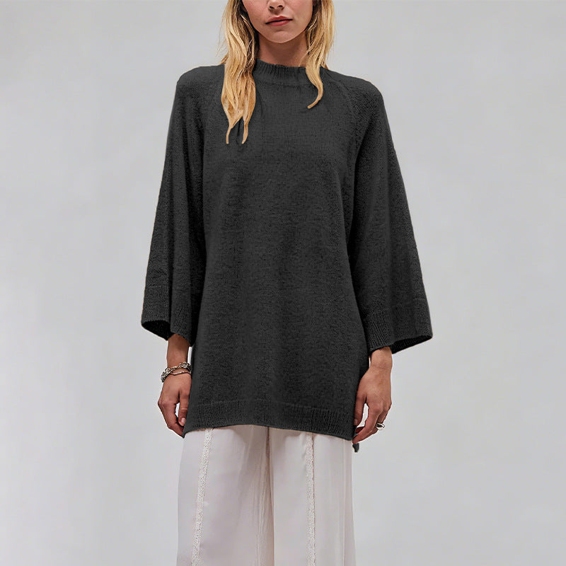 Women's Oversized Chunky Crew Neck Pullover Sweater