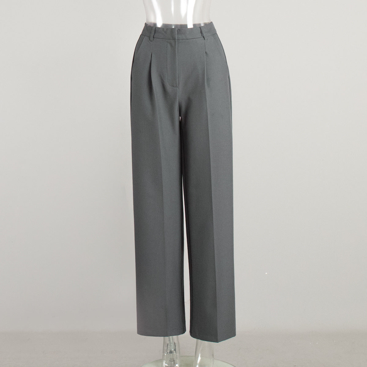 High Waist Straight Leg Dress Pants for Women
