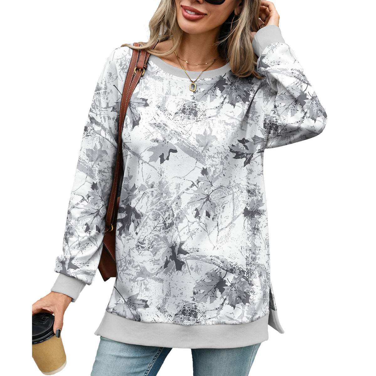 Women's Crewneck Sweatshirt Long Sleeve Print Pullover