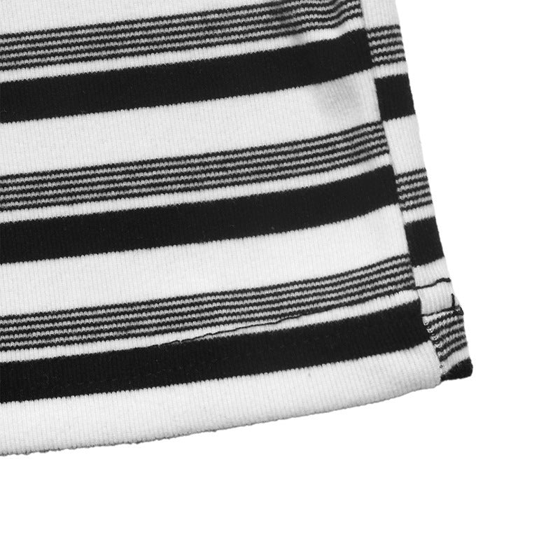 Women's Striped Long Sleeve Midi Dress Knit Bodycon